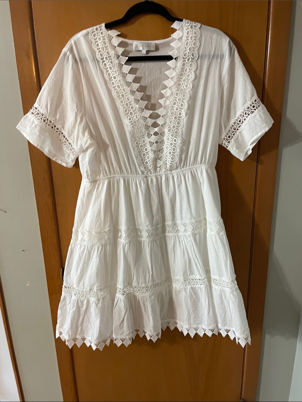 White summer dress. M/L